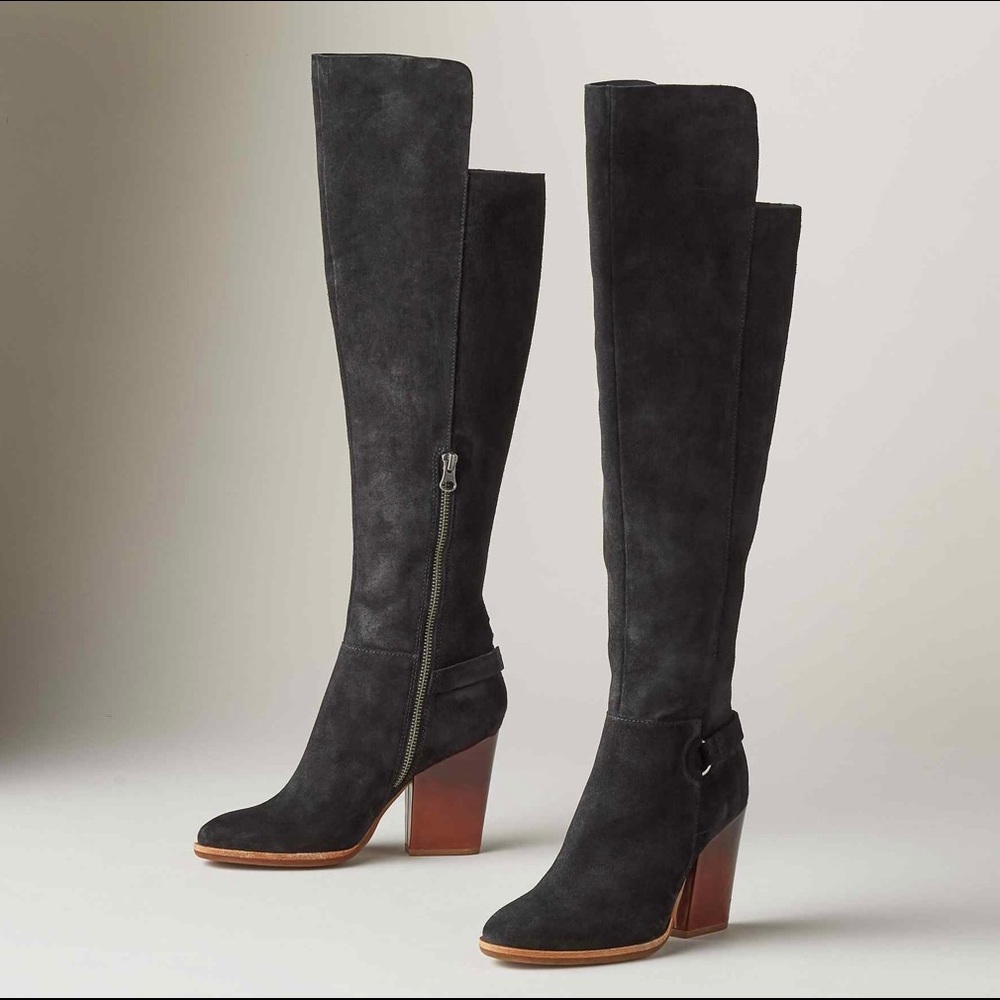 KORK-EASE | Pavan Knee High Tall Boots Black Suede